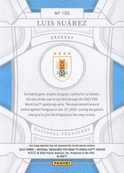 2022 Panini National Treasures FIFA Road to World Cup - Gold #150 Luis Suarez Back