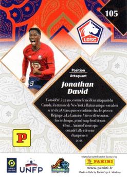 2022-23 Panini FC Ligue 1 #105 Jonathan David Back