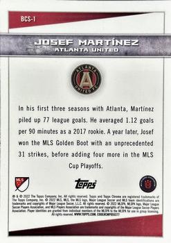 2022 Topps Chrome MLS - Big City Strikers #BCS-1 Josef Martínez Back
