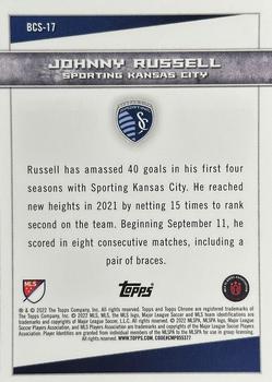 2022 Topps Chrome MLS - Big City Strikers #BCS-17 Johnny Russell Back