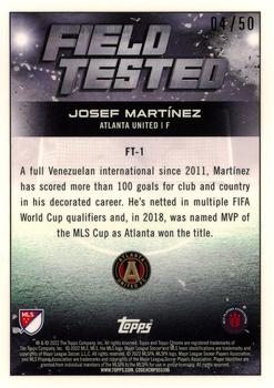 2022 Topps Chrome MLS - Field Tested Gold #FT-1 Josef Martínez Back