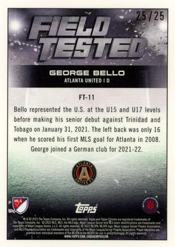 2022 Topps Chrome MLS - Field Tested Orange #FT-11 George Bello Back