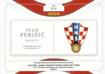 2022 Panini National Treasures FIFA Road to World Cup - Definitive Ink #DI-IP Ivan Perisic Back