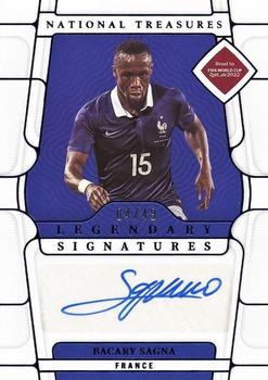 2022 Panini National Treasures FIFA Road to World Cup - Legendary Signatures Sapphire #LS-BSG Bacary Sagna Front
