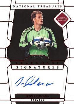 2022 Panini National Treasures FIFA Road to World Cup - Legendary Signatures Ruby #LS-LEH Jens Lehmann Front