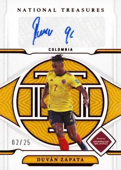 2022 Panini National Treasures FIFA Road to World Cup - Signatures Ruby #S-DUZ Duvan Zapata Front