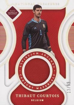 2022 Panini National Treasures FIFA Road to World Cup - Century Materials #CM-TC Thibaut Courtois Front