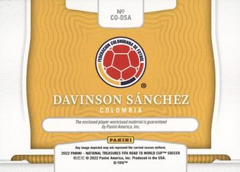 2022 Panini National Treasures FIFA Road to World Cup - Colossal Materials #CO-DSA Davinson Sanchez Back