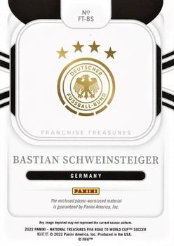 2022 Panini National Treasures FIFA Road to World Cup - Franchise Treasures Emerald #FT-BS Bastian Schweinsteiger Back