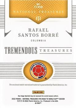 2022 Panini National Treasures FIFA Road to World Cup - Tremendous Treasures Ruby #TT-RSB Rafael Santos Borre Back