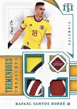 2022 Panini National Treasures FIFA Road to World Cup - Tremendous Treasures Platinum #TT-RSB Rafael Santos Borre Front