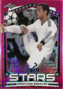 2022 Leaf Metal Stars - Pink Mojo #SS-01 Cristiano Ronaldo Front