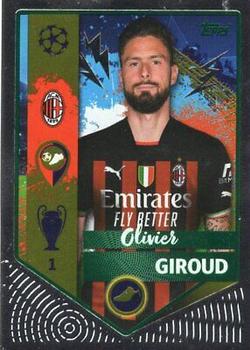 2022-23 Topps UEFA Champions League Sticker Collection - Green Foil #40 Olivier Giroud Front