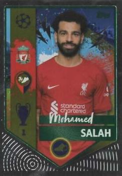 2022-23 Topps UEFA Champions League Sticker Collection - Green Foil #311 Mohamed Salah Front
