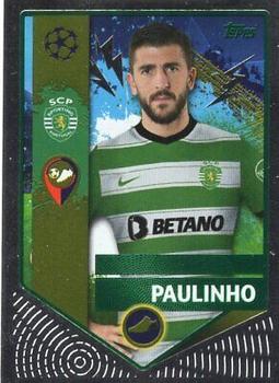 2022-23 Topps UEFA Champions League Sticker Collection - Green Foil #454 Paulinho Front