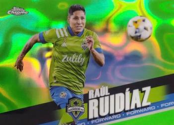 2022 Topps Chrome MLS - Neon Green Lava #184 Raúl Ruidíaz Front