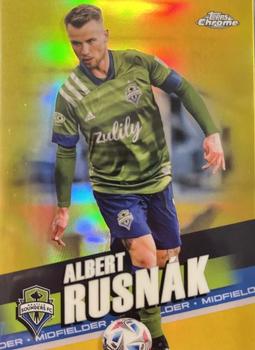 2022 Topps Chrome MLS - Gold #48 Albert Rusnák Front