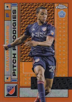 2022 Topps Chrome MLS - Orange #46 Calvin Harris Front