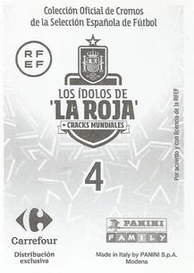 2022 Panini Carrefour Los Idolos de La Roja #4 Alineacion Back