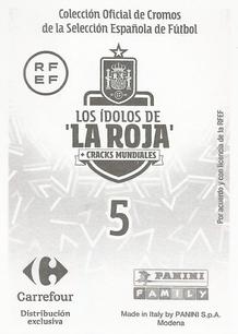 2022 Panini Carrefour Los Idolos de La Roja #5 Ganar, Ganar y volverá a Ganar Back