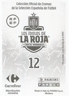2022 Panini Carrefour Los Idolos de La Roja #12 Cesar Azpilicueta Back