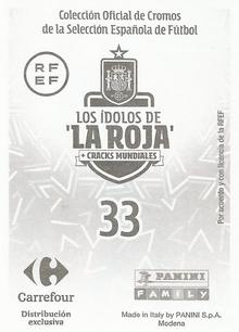 2022 Panini Carrefour Los Idolos de La Roja #33 Marco Asensio Back