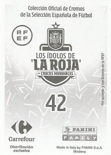 2022 Panini Carrefour Los Idolos de La Roja #42 Alvaro Morata Back
