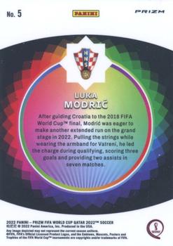 2022 Panini Prizm FIFA World Cup Qatar - Color Wheel #5 Luka Modric Back