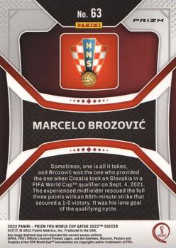 2022 Panini Prizm FIFA World Cup Qatar - Ice #63 Marcelo Brozovic Back