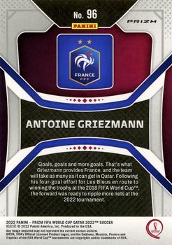 2022 Panini Prizm FIFA World Cup Qatar - Ice #96 Antoine Griezmann Back