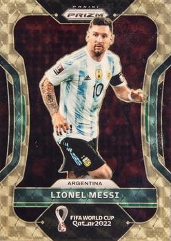 2022 Panini Prizm FIFA World Cup Qatar - Gold Power #7 Lionel Messi Front