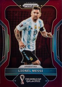 2022 Panini Prizm FIFA World Cup Qatar - Maroon #7 Lionel Messi Front