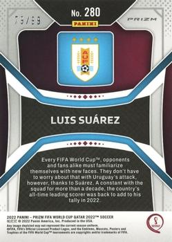 2022 Panini Prizm FIFA World Cup Qatar - Red Mojo #280 Luis Suarez Back