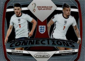 2022 Panini Prizm FIFA World Cup Qatar - Connections #12 Declan Rice / Kalvin Phillips Front