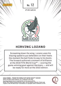 2022 Panini Prizm FIFA World Cup Qatar - Manga #12 Hirving Lozano Back