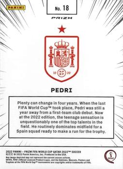 2022 Panini Prizm World Cup - Manga #18 Pedri Back