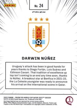 2022 Panini Prizm World Cup - Manga #24 Darwin Nunez Back