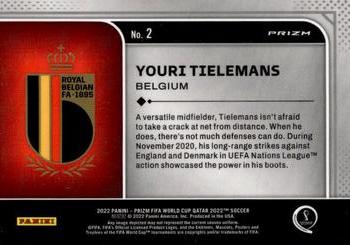 2022 Panini Prizm World Cup - National Pride #2 Youri Tielemans Back