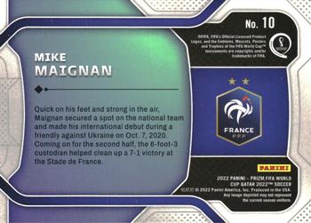 2022 Panini Prizm World Cup - New Era #10 Mike Maignan Back