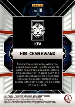 2022 Panini Prizm FIFA World Cup Qatar - Phenomenon #18 Hee-chan Hwang Back