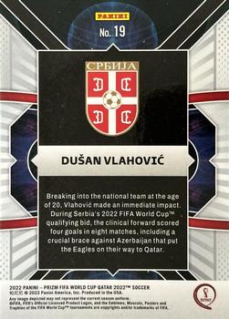 2022 Panini Prizm FIFA World Cup Qatar - Phenomenon #19 Dusan Vlahovic Back
