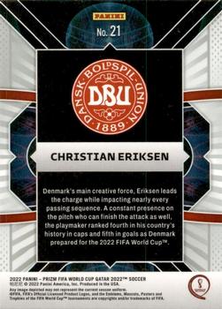 2022 Panini Prizm FIFA World Cup Qatar - Phenomenon #21 Christian Eriksen Back