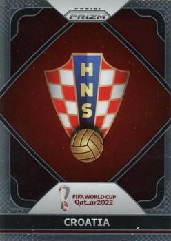 2022 Panini Prizm FIFA World Cup Qatar - Team Badges #6 Croatia Front