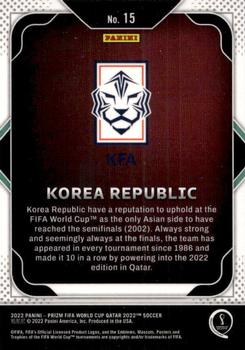 2022 Panini Prizm FIFA World Cup Qatar - Team Badges #15 Korea Republic Back