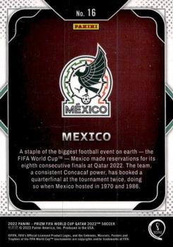 2022 Panini Prizm World Cup - Team Badges #16 Mexico Back