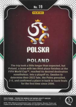 2022 Panini Prizm World Cup - Team Badges #19 Poland Back