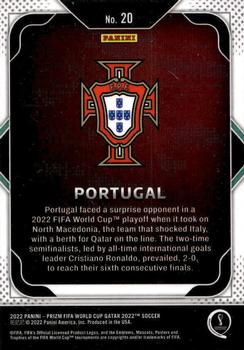 2022 Panini Prizm World Cup - Team Badges #20 Portugal Back