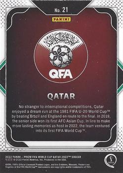 2022 Panini Prizm World Cup - Team Badges #21 Qatar Back
