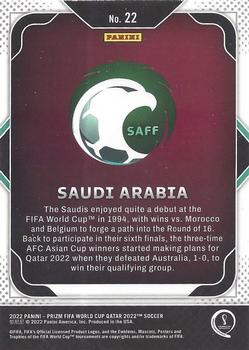 2022 Panini Prizm World Cup - Team Badges #22 Saudi Arabia Back