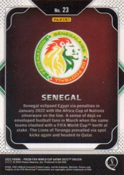 2022 Panini Prizm World Cup - Team Badges #23 Senegal Back